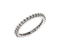 Anello Guerretta Gioielli Donna Eternity in Oro bianco Diamante 0.83 Ct ARB049 - ARB049